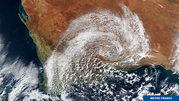 Spirale nuageuse en Australie-Occidentale
